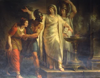 A Sabine Warrior Entrusts His Daughter to the Protection of a Priestess